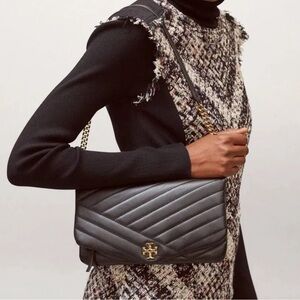 Tory Burch Kira Chevron Clutch